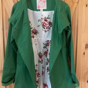 Apple Green Dress Coat by Nick & Mo Boutique Medium